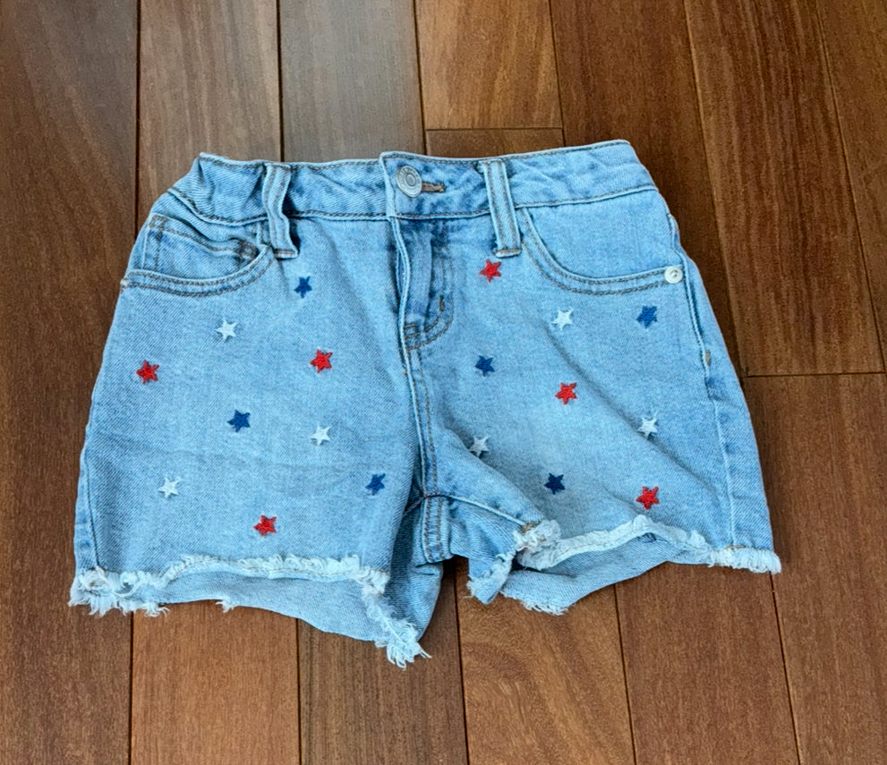Cat & Jack Denim Shirts W/stars Size 6/7 - size Kids 6