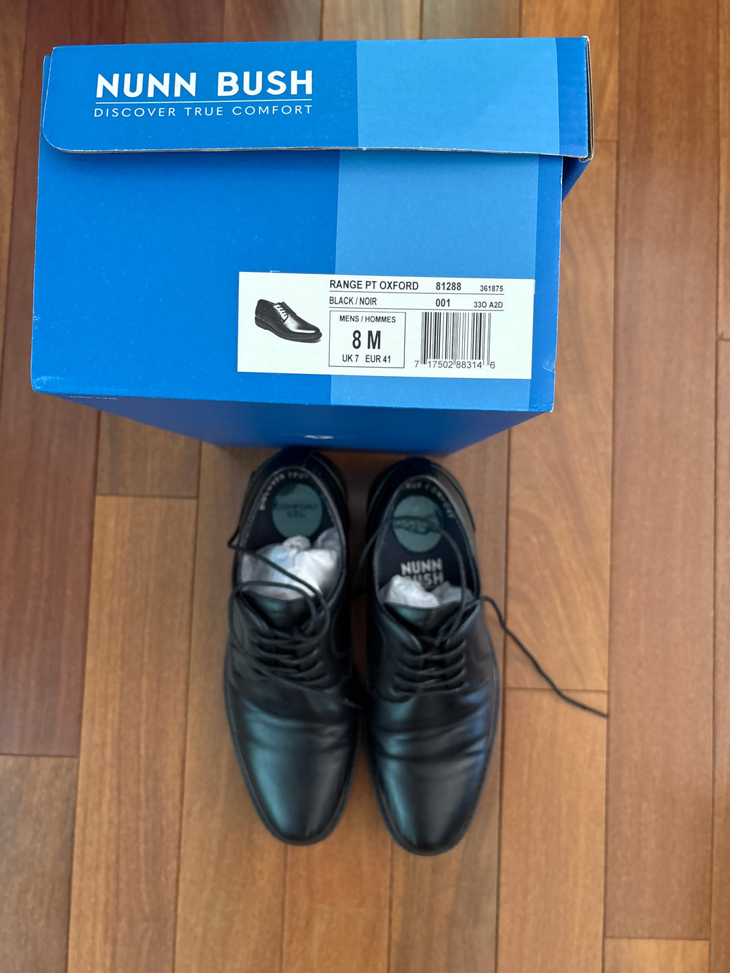 Black Dress Shoes Worn once - size Shoes-Men 8