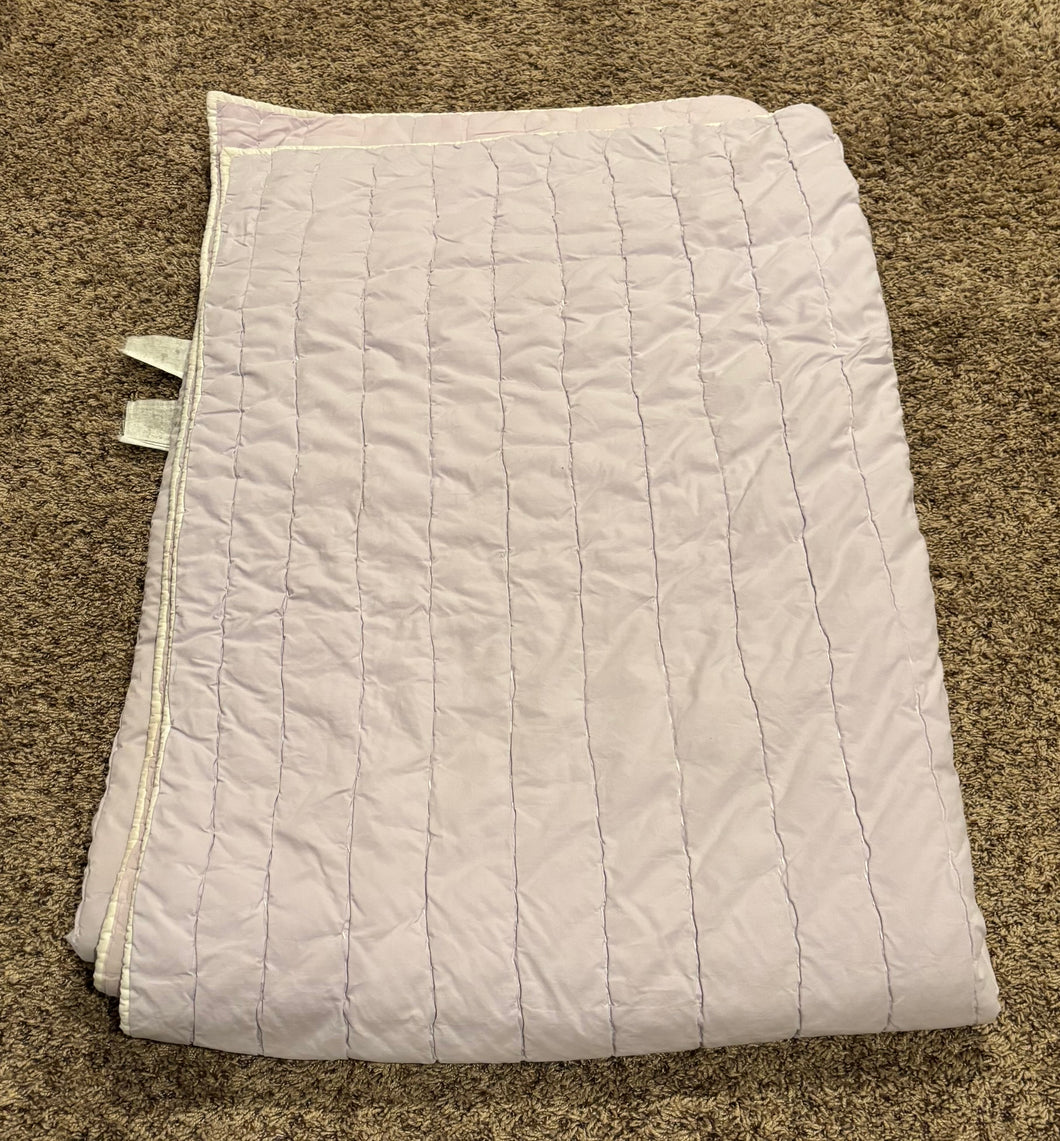 Pottery Barn Kids Quilt Lavender Twin - size Twin