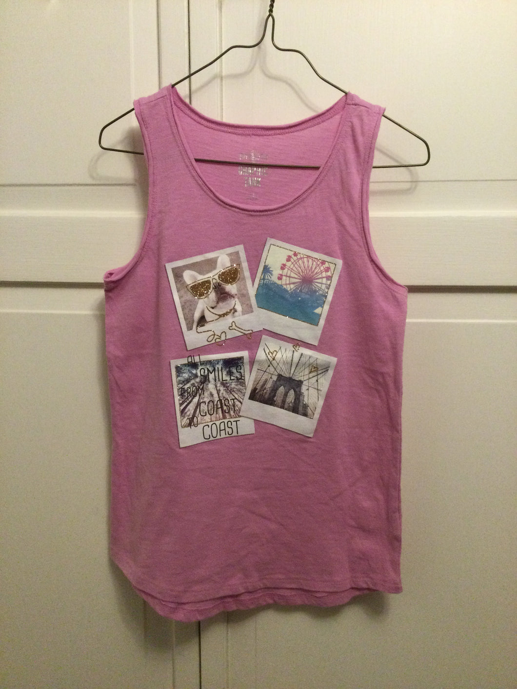 So Tank Top LavenderGraphic Size 7-8 - size Kids 7