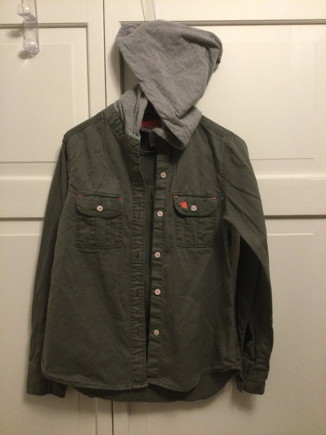 Japna Kids Shirt Hooded Button Down Shirt - size Kids 8