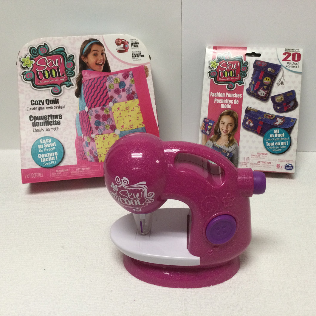 Spin Master Sew Cool Machine, 2 NEW Projects