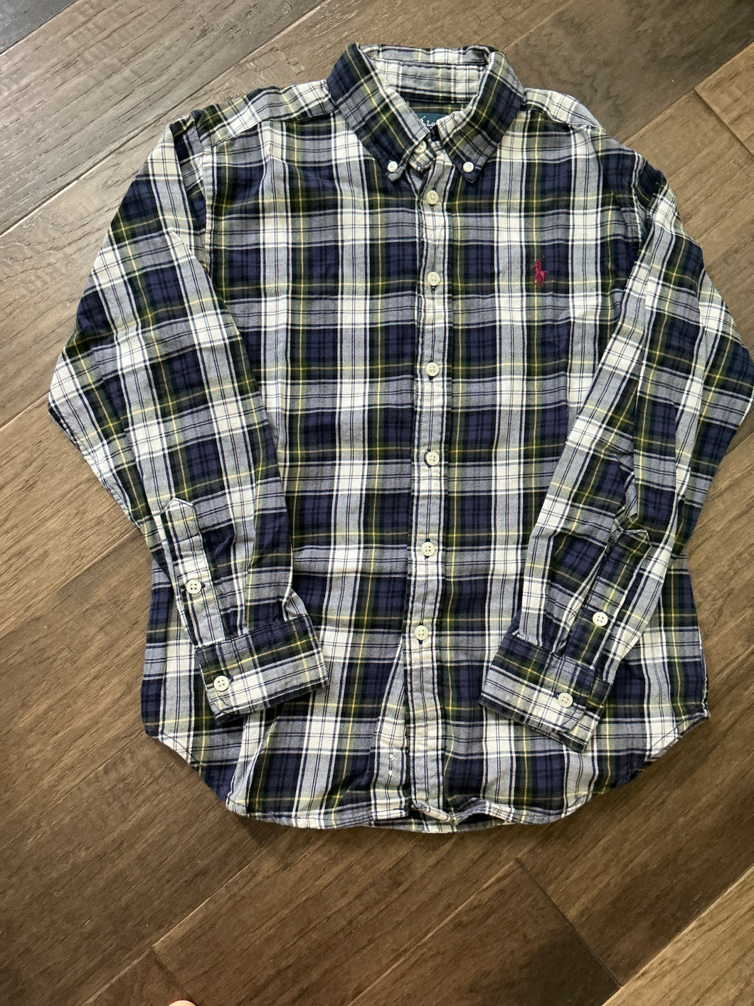 Ralph Lauren Polo Plaid Flannel Shirt - size Kids 10