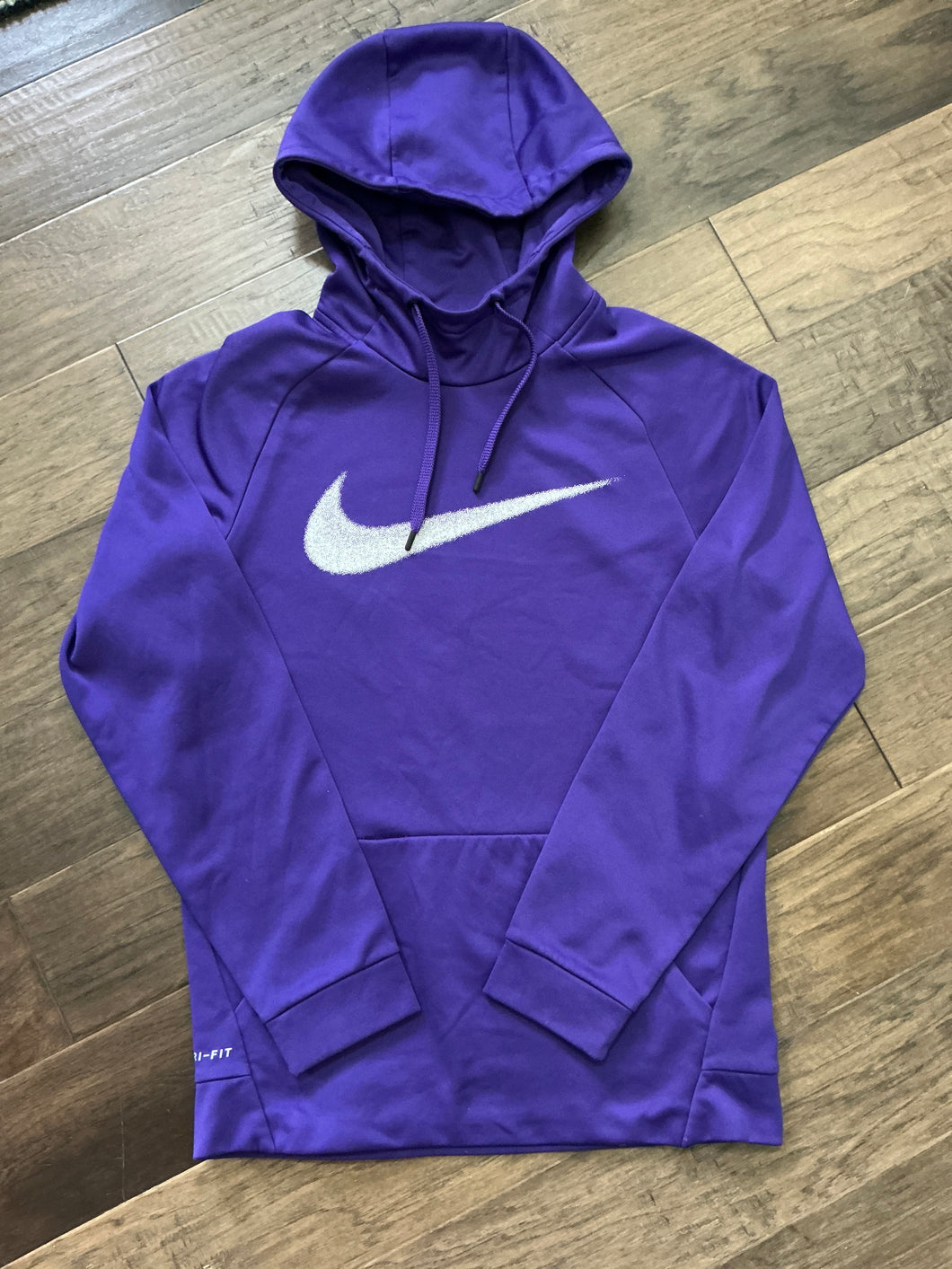Nike Dri-Fit Purple Sweatshirt Hoodie - size Women S (4-6)