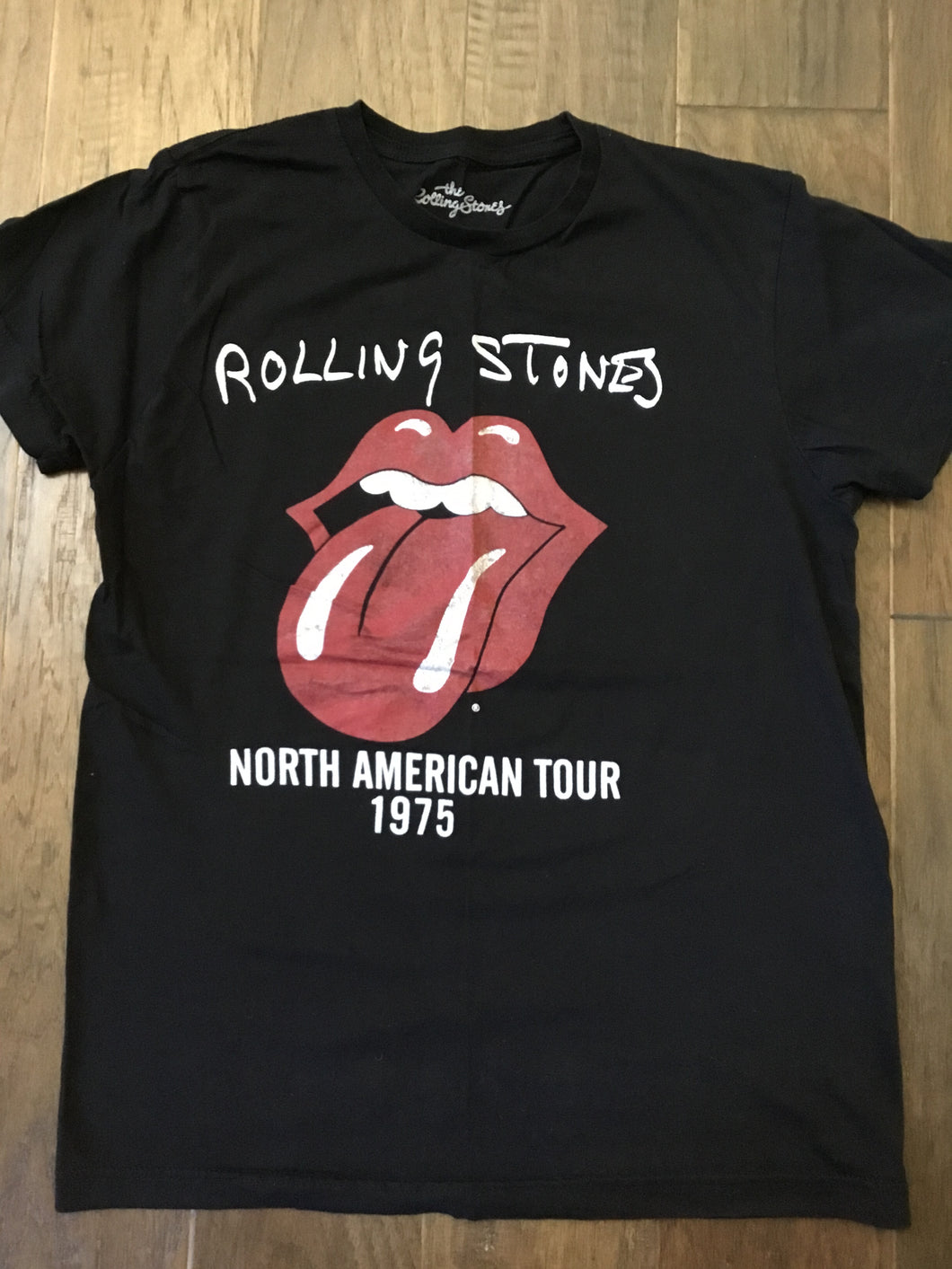 Rolling Stones Black T-Shirt - size Women S (4-6)