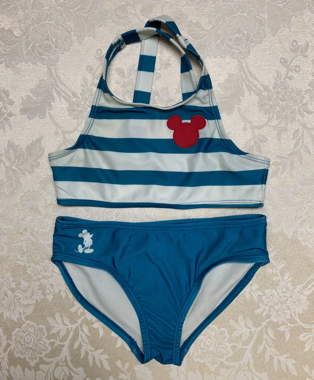 Disney Store Mickey Bikini.  Blue, White Red - size Kids 10