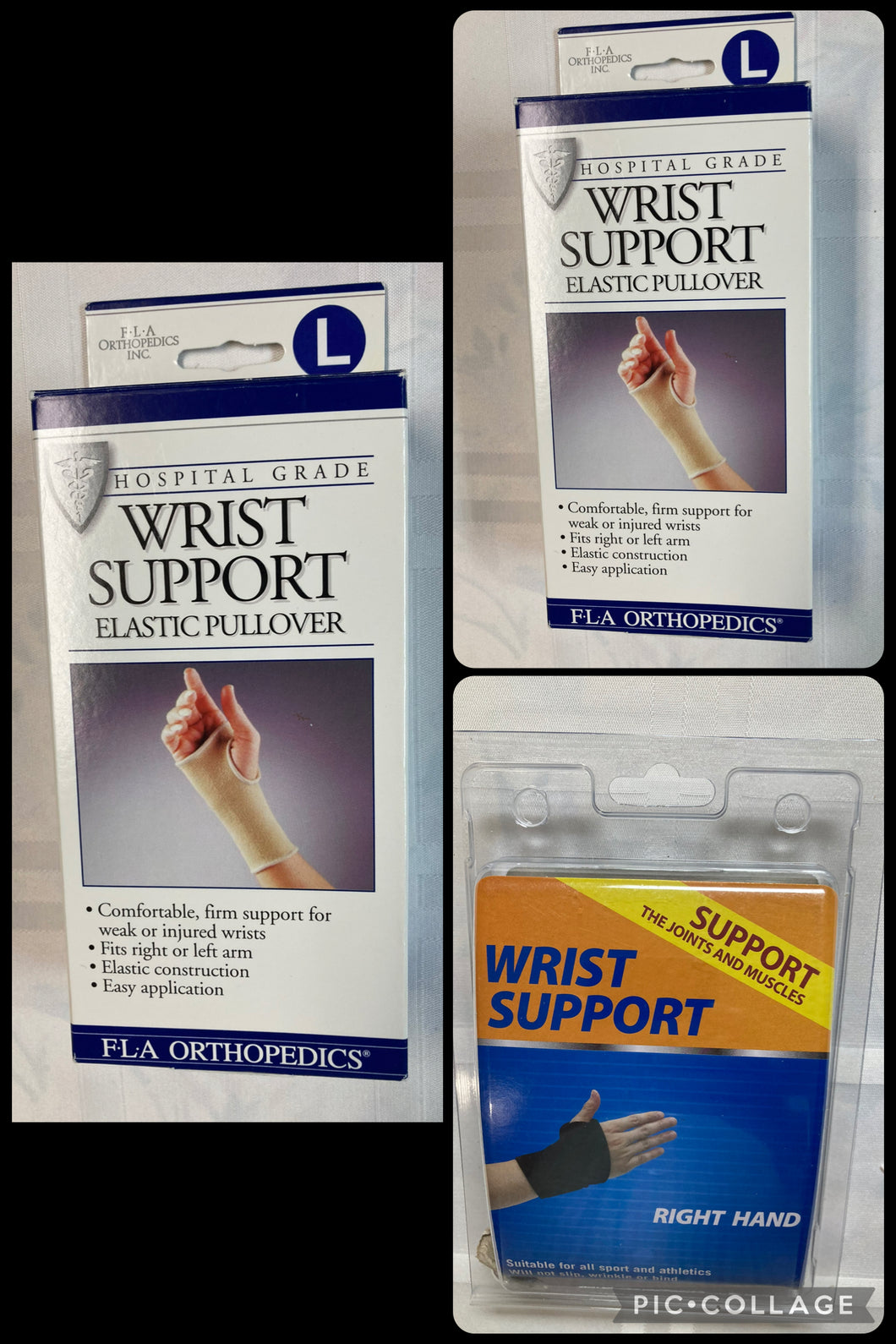 LOT- Wrist Supports (3) NEW never used
