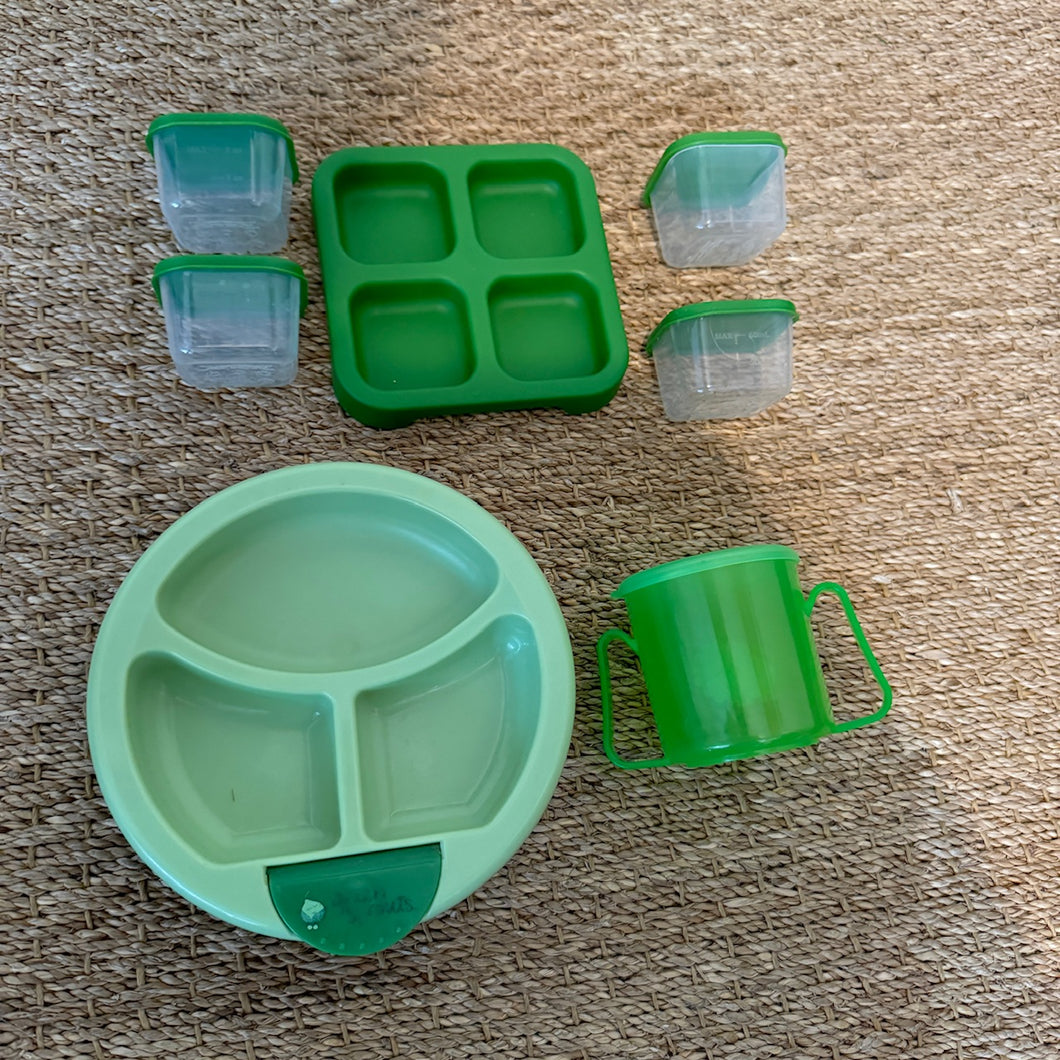Green Sprouts Warming Plate & Storage Cups