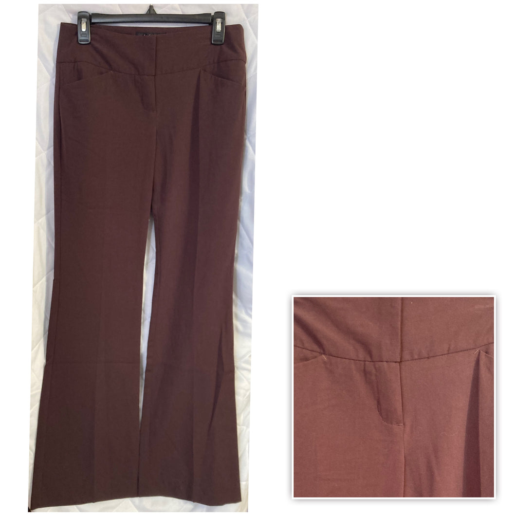 Daisy Fuentes Brown Dress Slacks Sz:4 - size Women S (4-6)