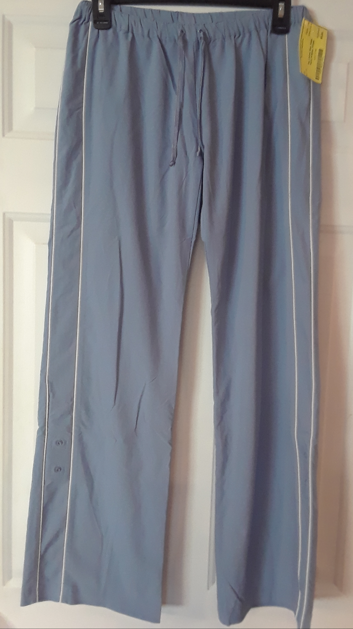 The Limited Blue Nylon Pants W/White Stripes - size Women S (4-6)