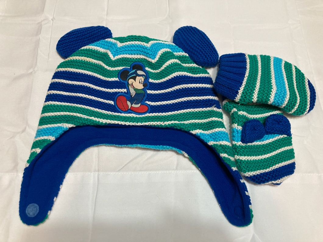 Mickey Mouse Hat & Mittens Set