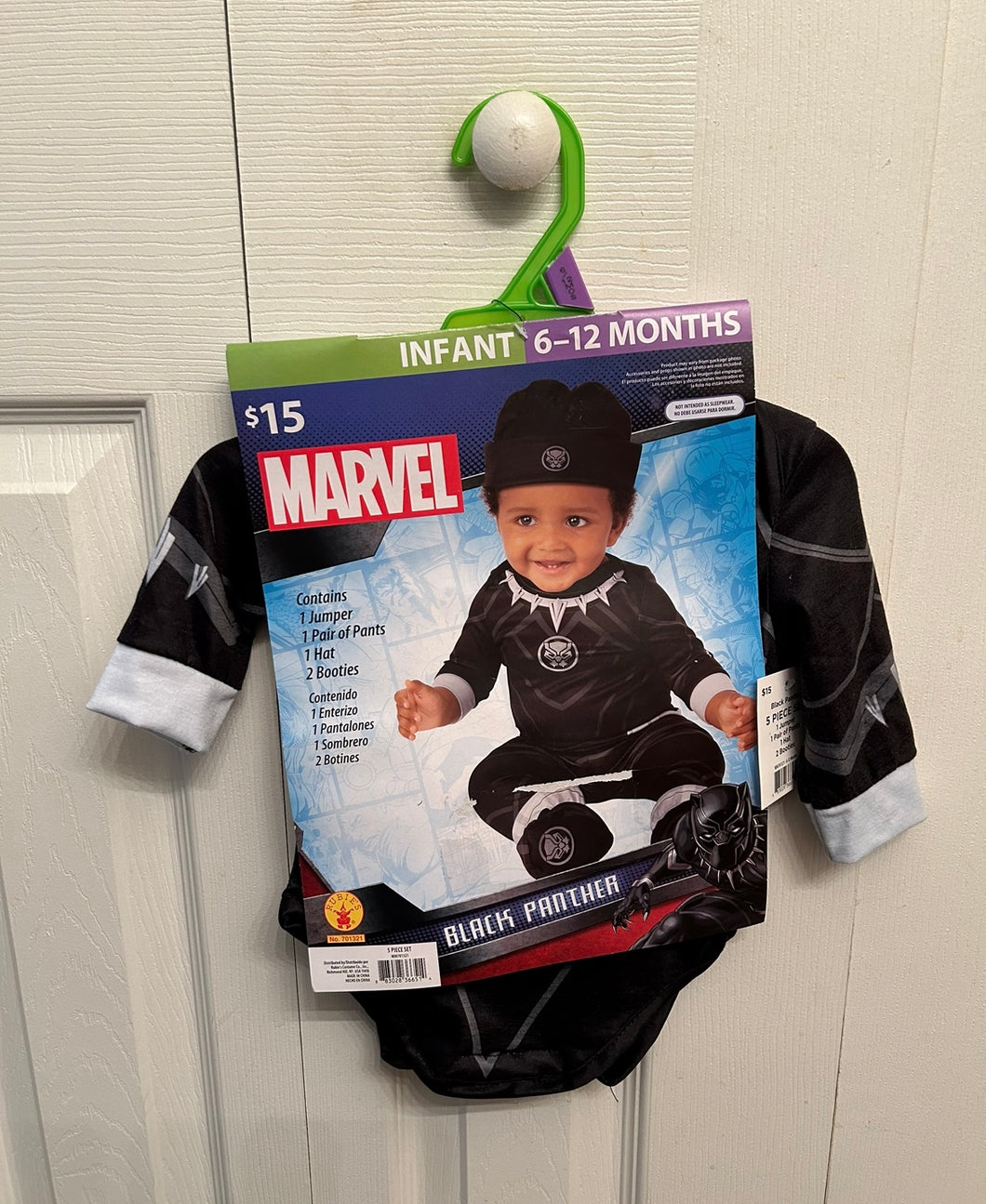 Marvel Black Panther-NEW 6-12mo - size 6 Months