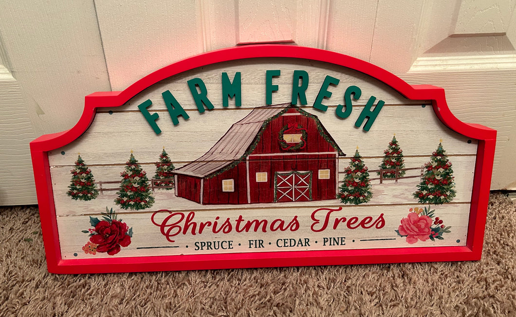 Pioneer Woman Farmer Fresh Christmas Sign-NEW