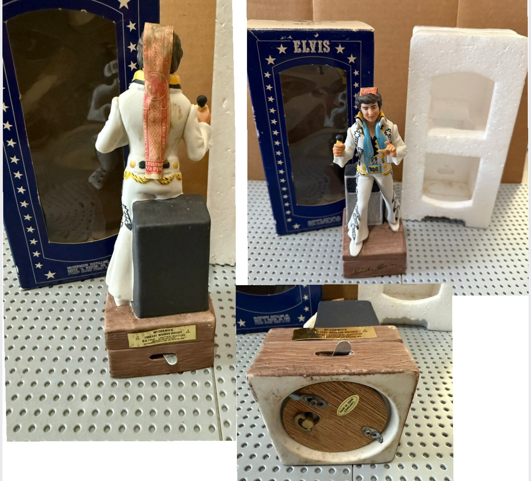 ELVIS DECANTER 1977- MUSIC BOX