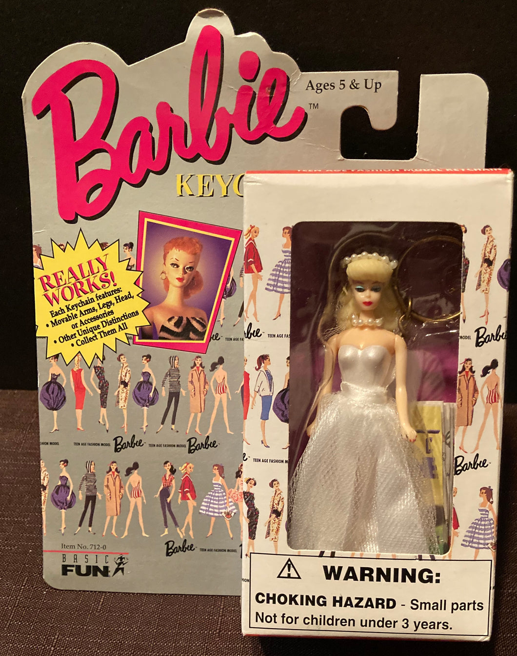 Barbie keychain bride