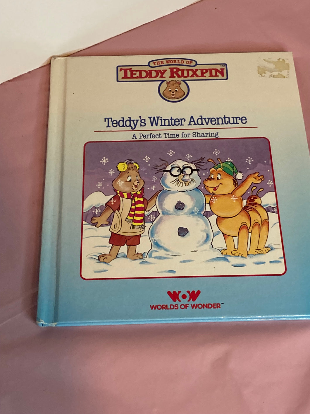 Teddy Ruxpin Winter Adve book vintage