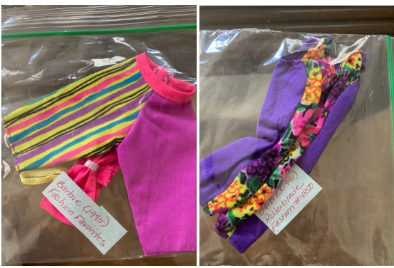 Barbie fashions lot of 2 short sets