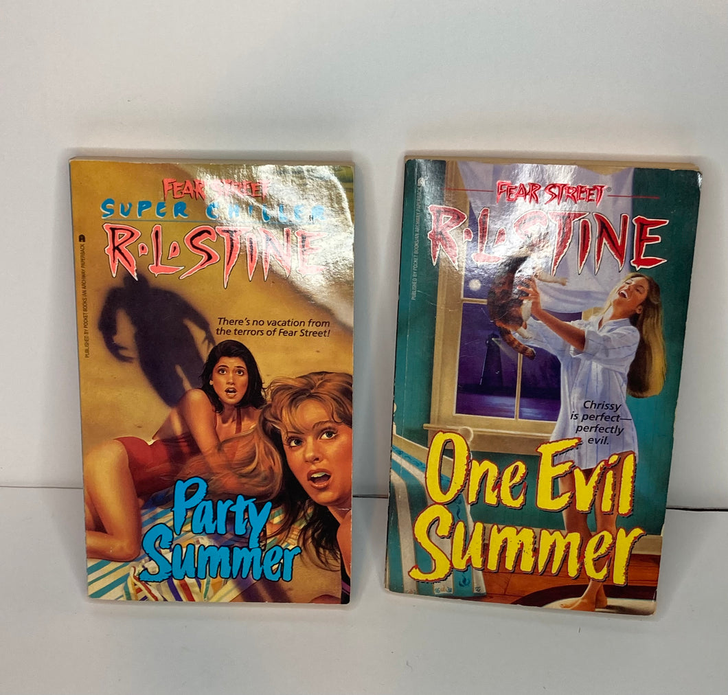 RL Stine fear St lot 1 Party Summer/one evil