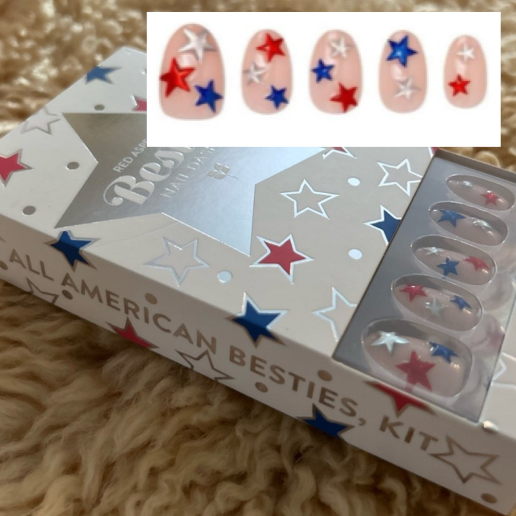 NEW Red Aspen nails All American Besties, Kit