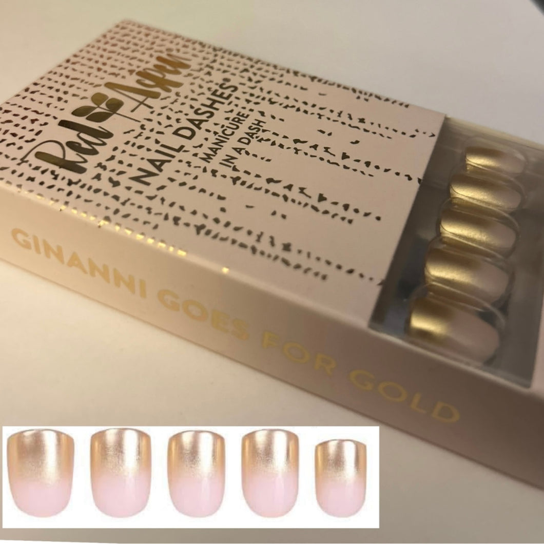 NEW Red Aspen Nails- Ginanni goes for Gold