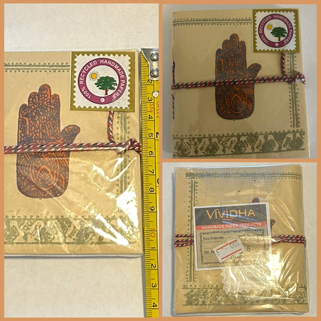 NEW small notebook 100% recycled handmade