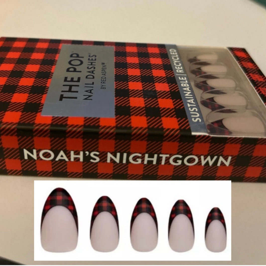 NEW Red Aspen nails- Noah's Nightgown