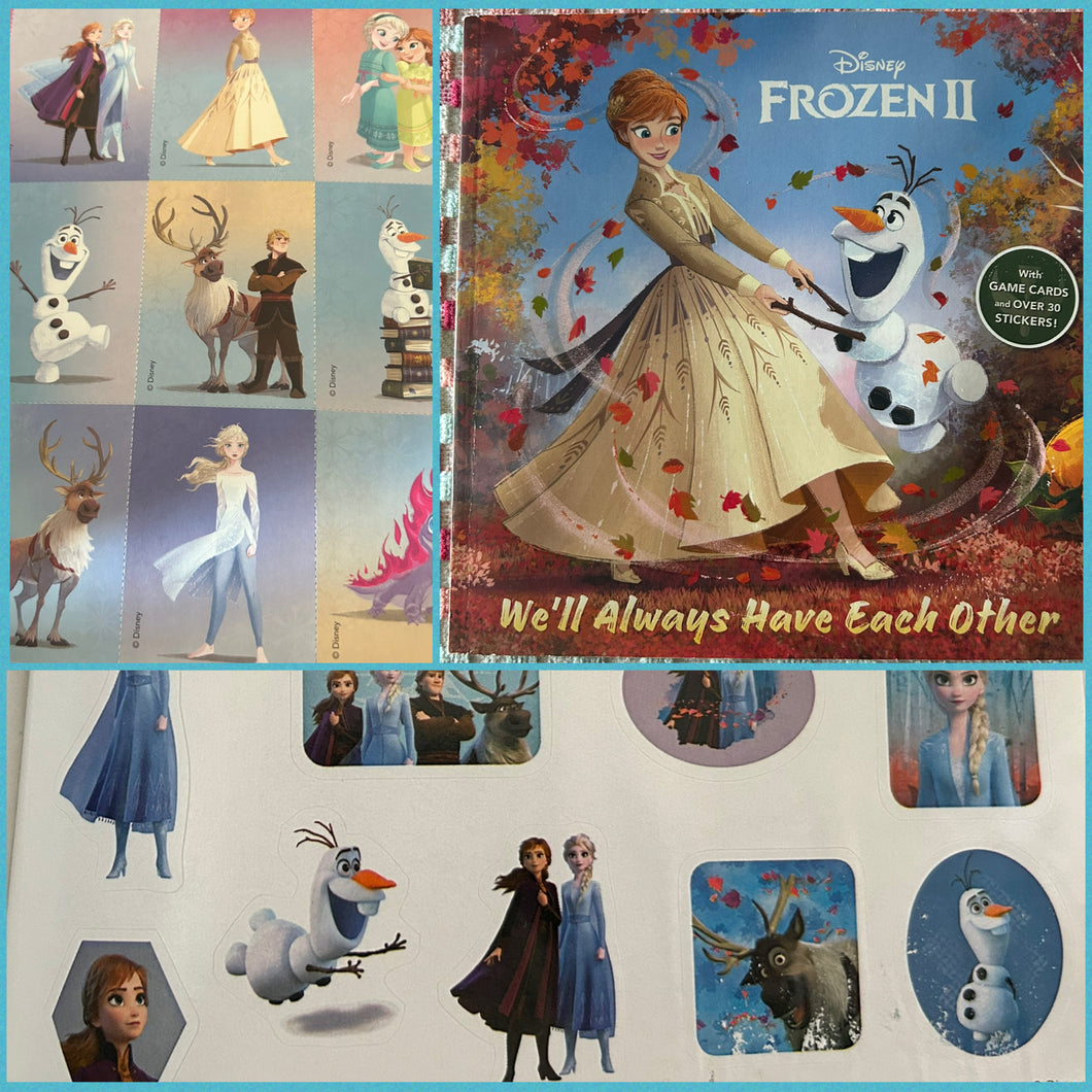 Disney Frozen 2 w Game Cards & Stickers
