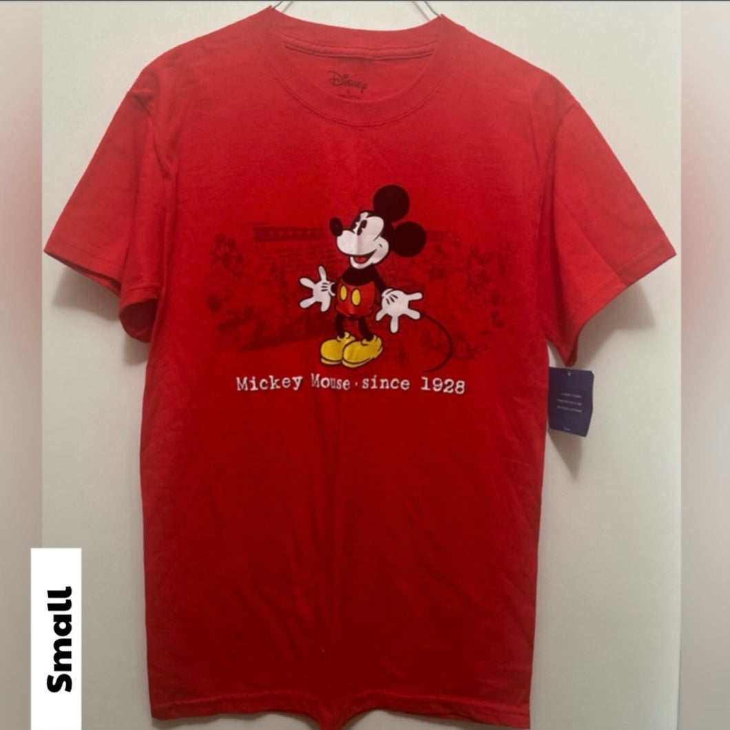 NEW Disney Mickey Mouse Red Shirt - size Mens S