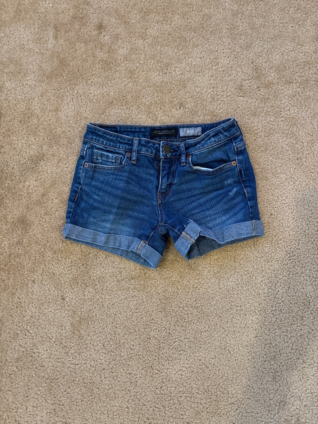 Aeropostale denim jeans shorts - size Junior Girls XS (0-1)