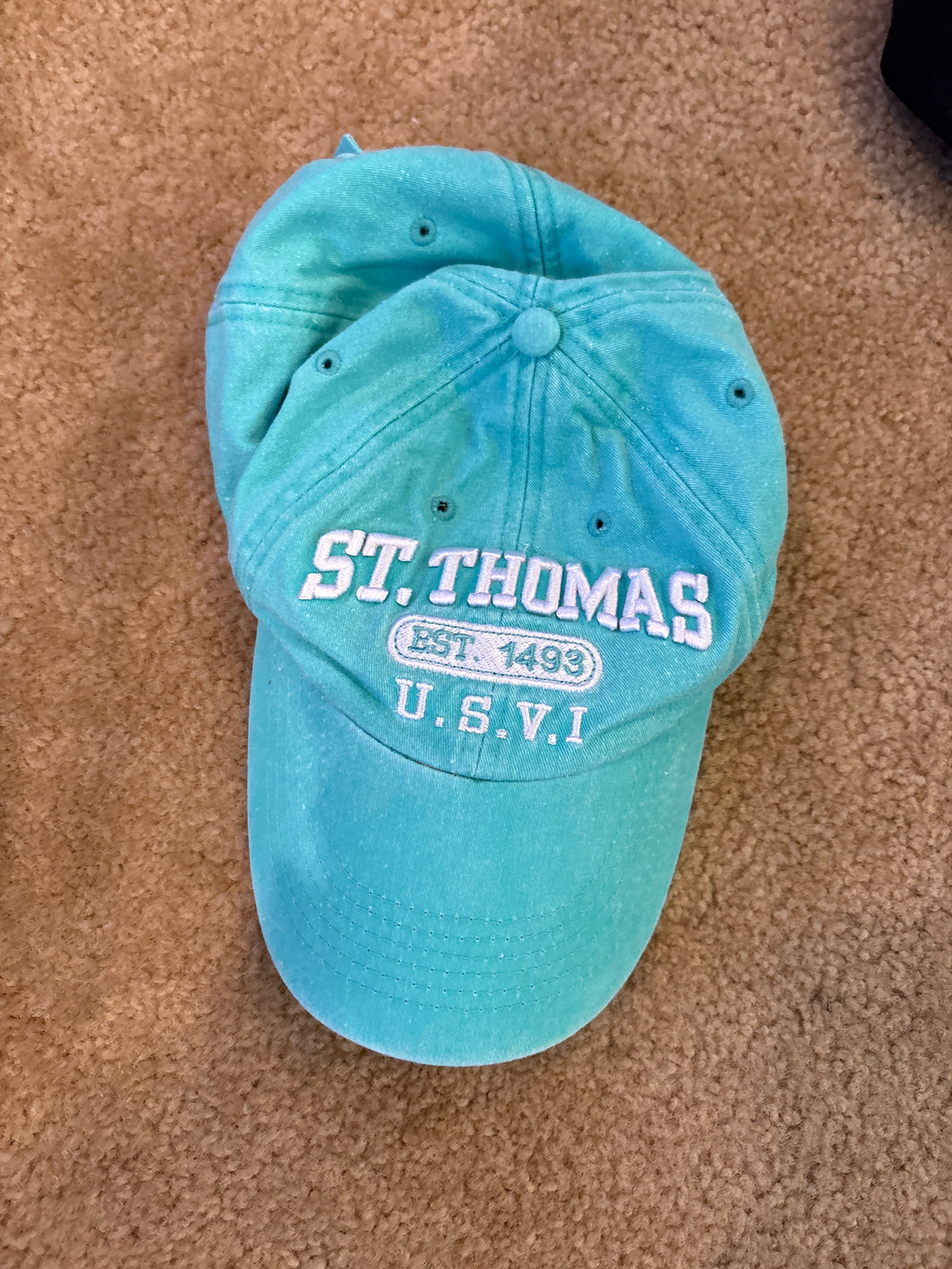 BEAND NEW St. Thomas aqua baseball hat