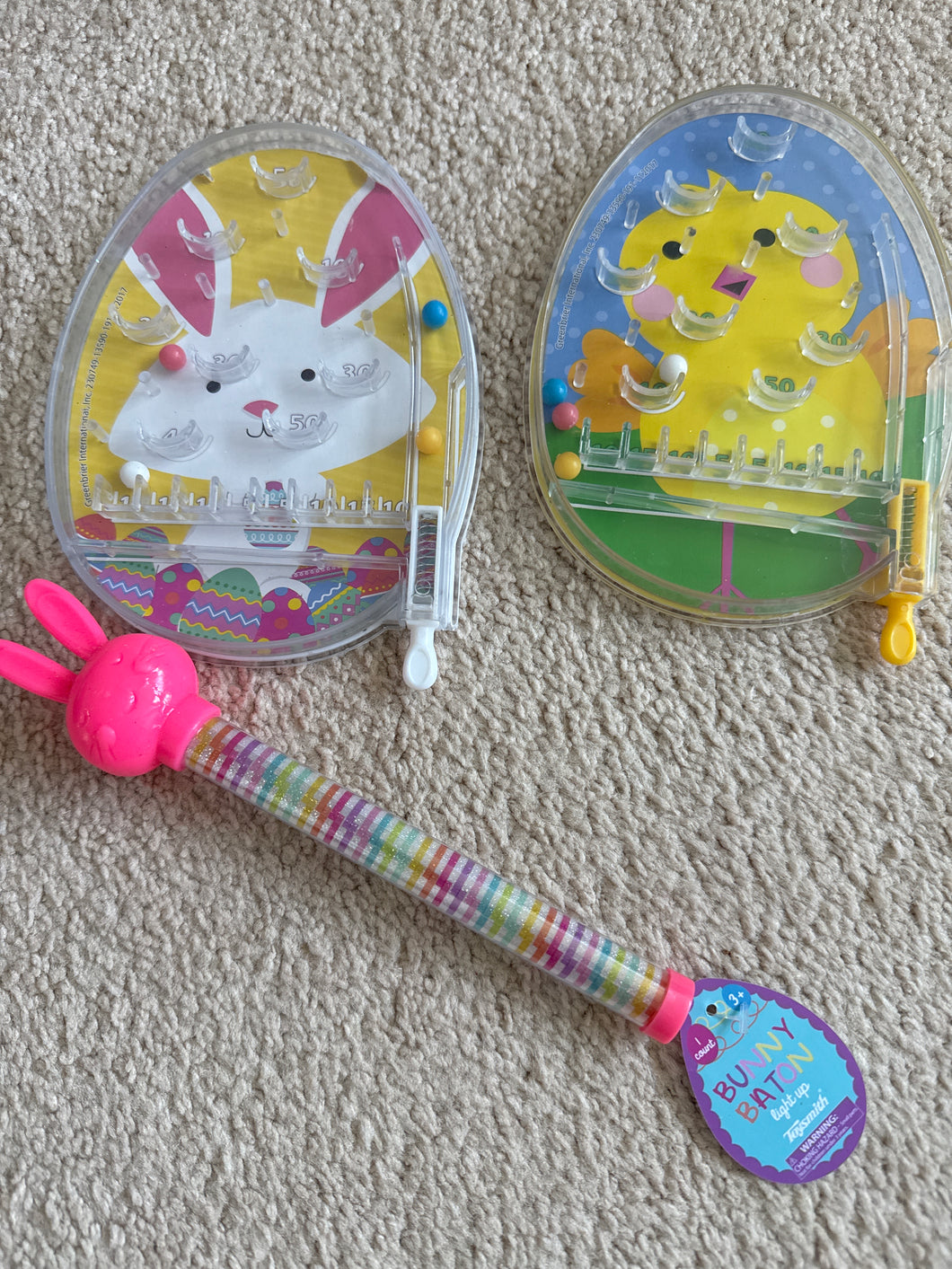 Easter basket fillers 2games, 1bunny light up