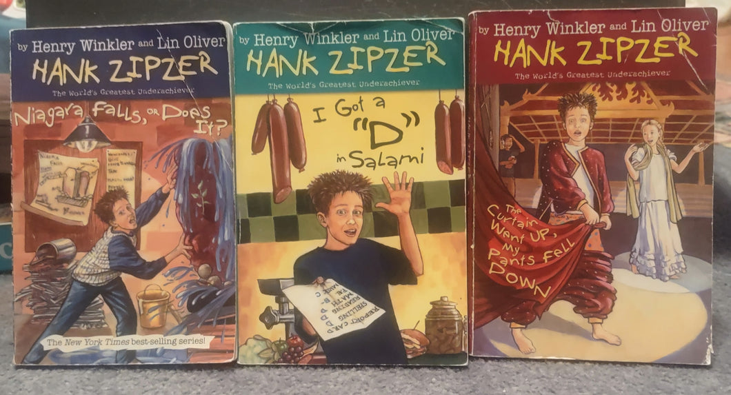 3 Hank Zipzer books # 1,2,11