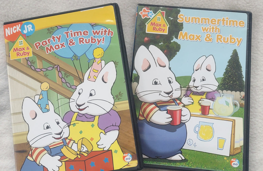 2 Max & Ruby DVDs Summertime, Partytime