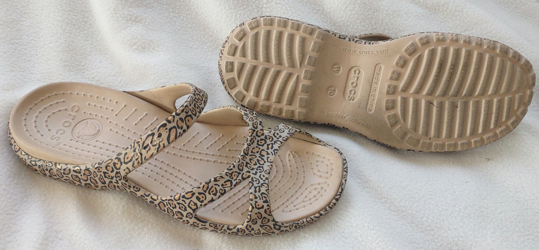 Crocs sandals Leopard print - size Shoes-Women 10