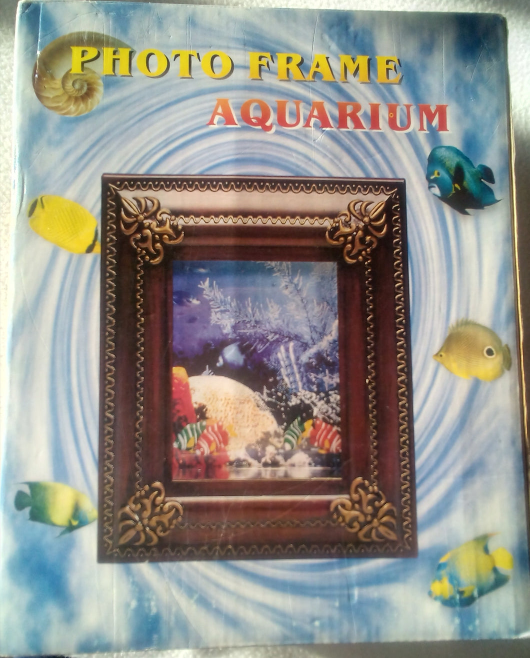 NIB Photo Frame Aquarium with 4 toy fish