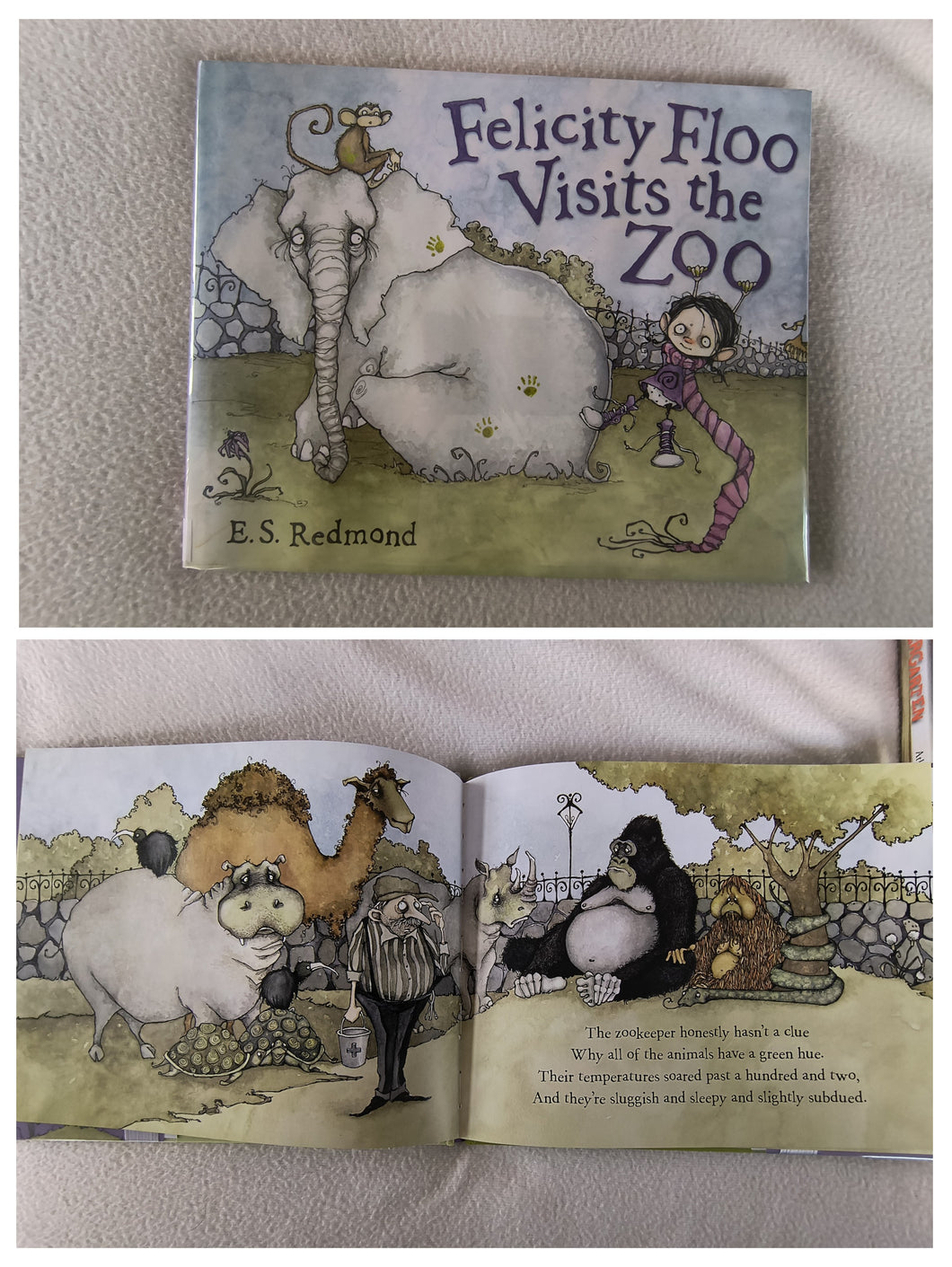 Felicity Floor Visits the Zoo - hardcover book