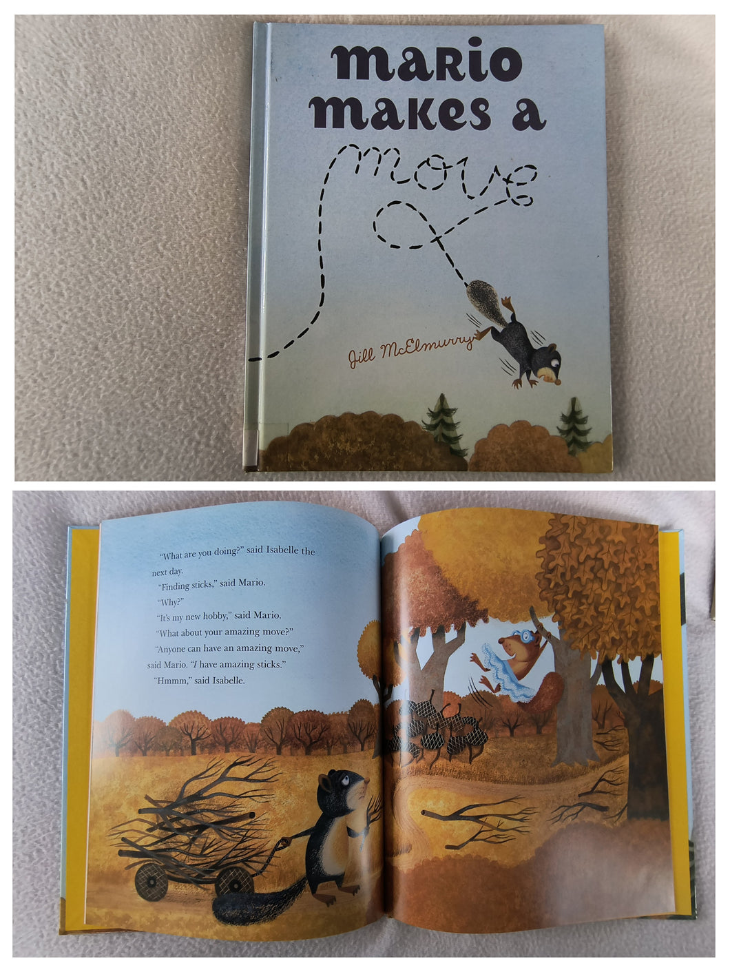 Mario Makes a Move Hardcover book