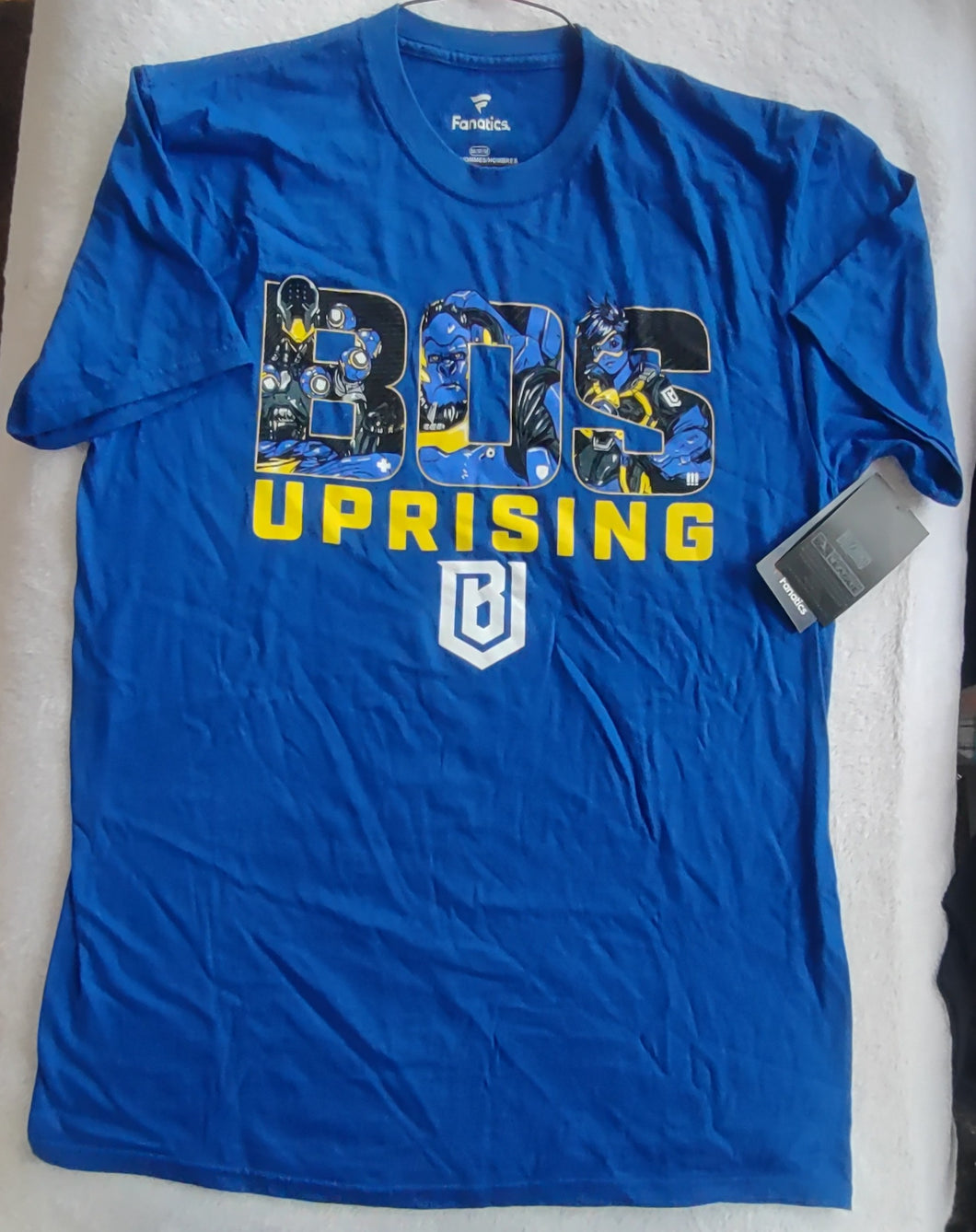NWT Fanatics SS tee BOS Uprising blue - size Mens M