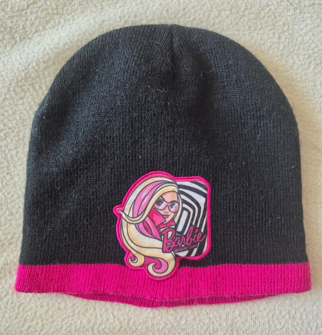 Barbie knit beanie hat Black/pink