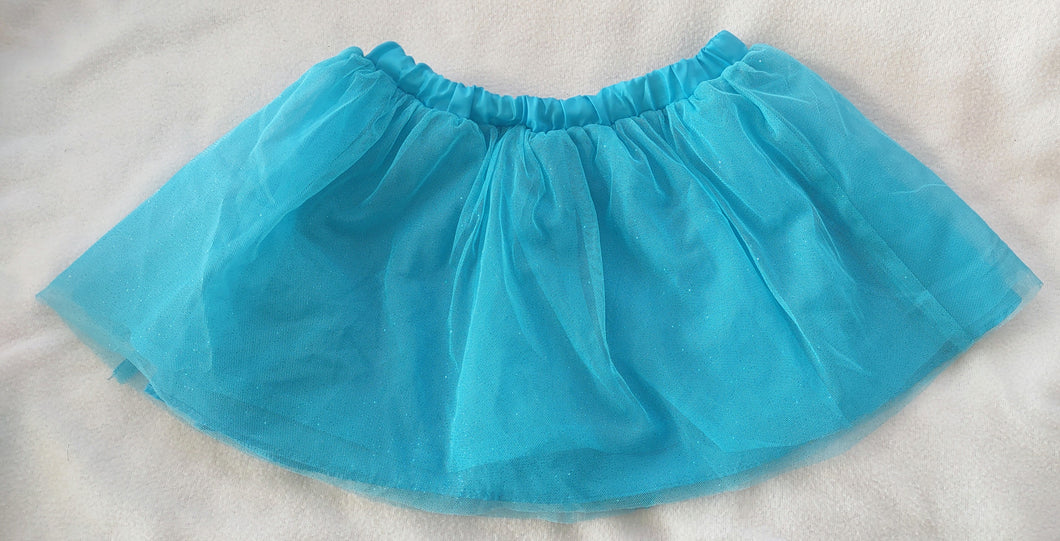 Dolly & ME teal tutu skirt w/blue glitter - size 4T/4