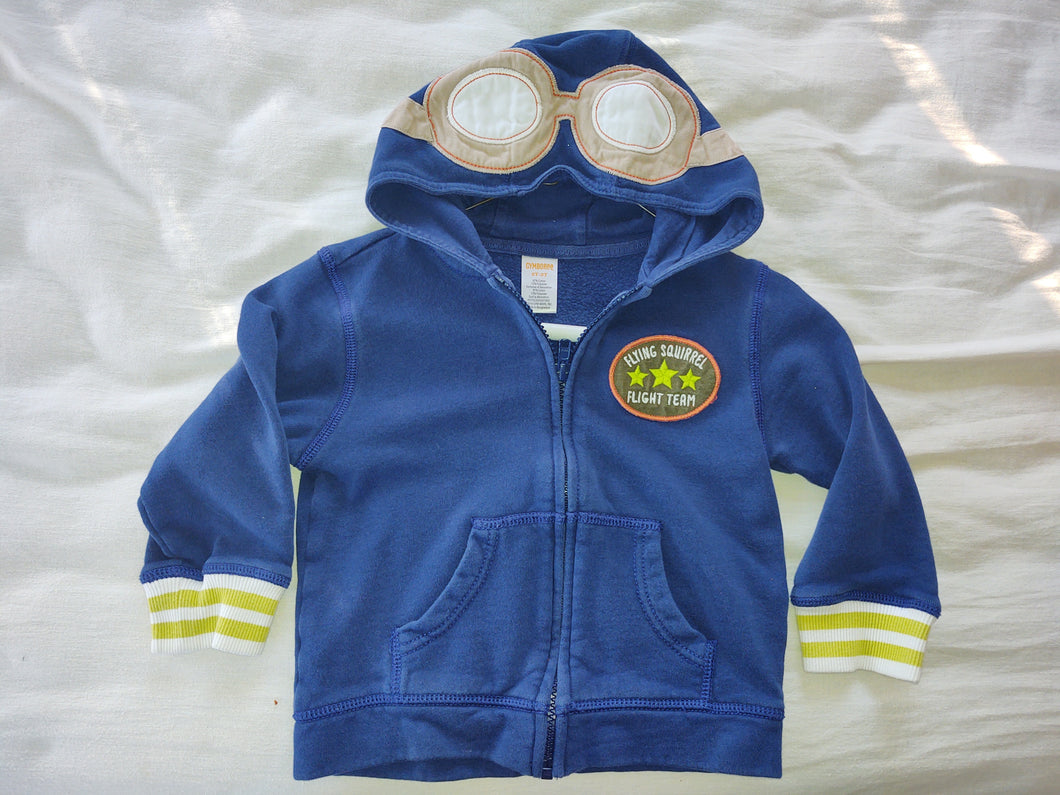 Gymboree hoodie navy Flying Squirrel Flight - size 2T