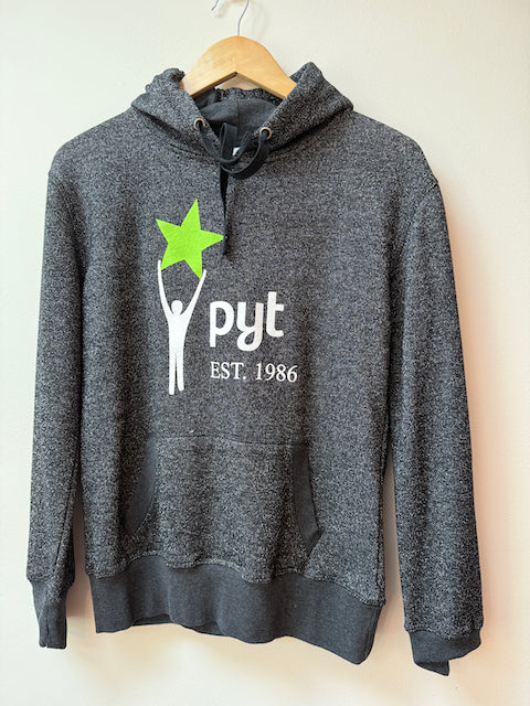 PYT sparkle hoodie black gray sweatshirt AS - size Women S (4-6)