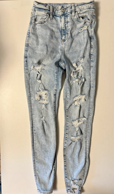 American Eagle jeggings light denim curvy - size Women S (4-6)