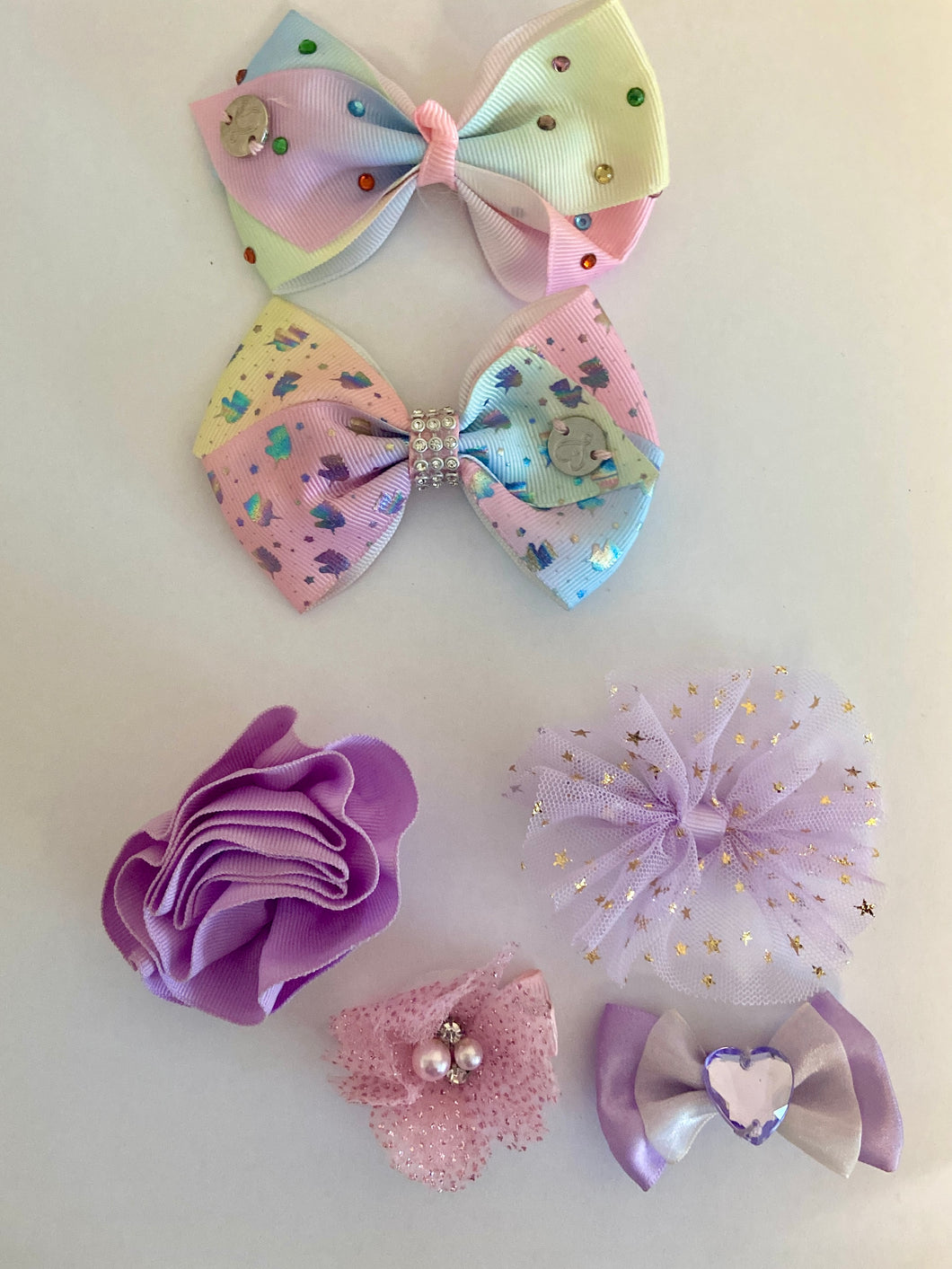 Small JoJo bows & Assorted small clips