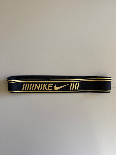 Nike Youth headband black gold logo