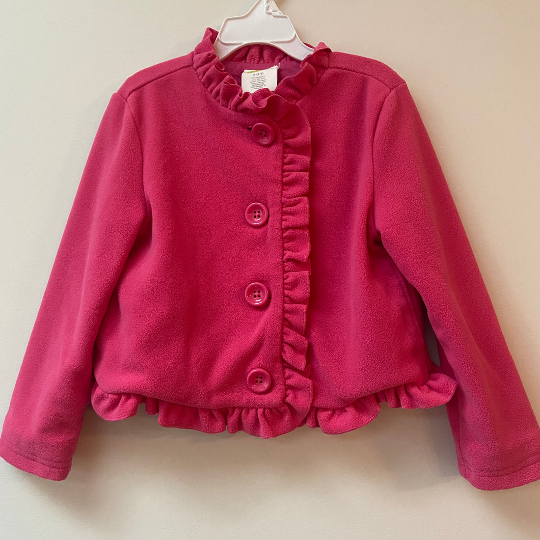 Crazy 8 size 5/6 fleece pink light coat lined - size 5T/5