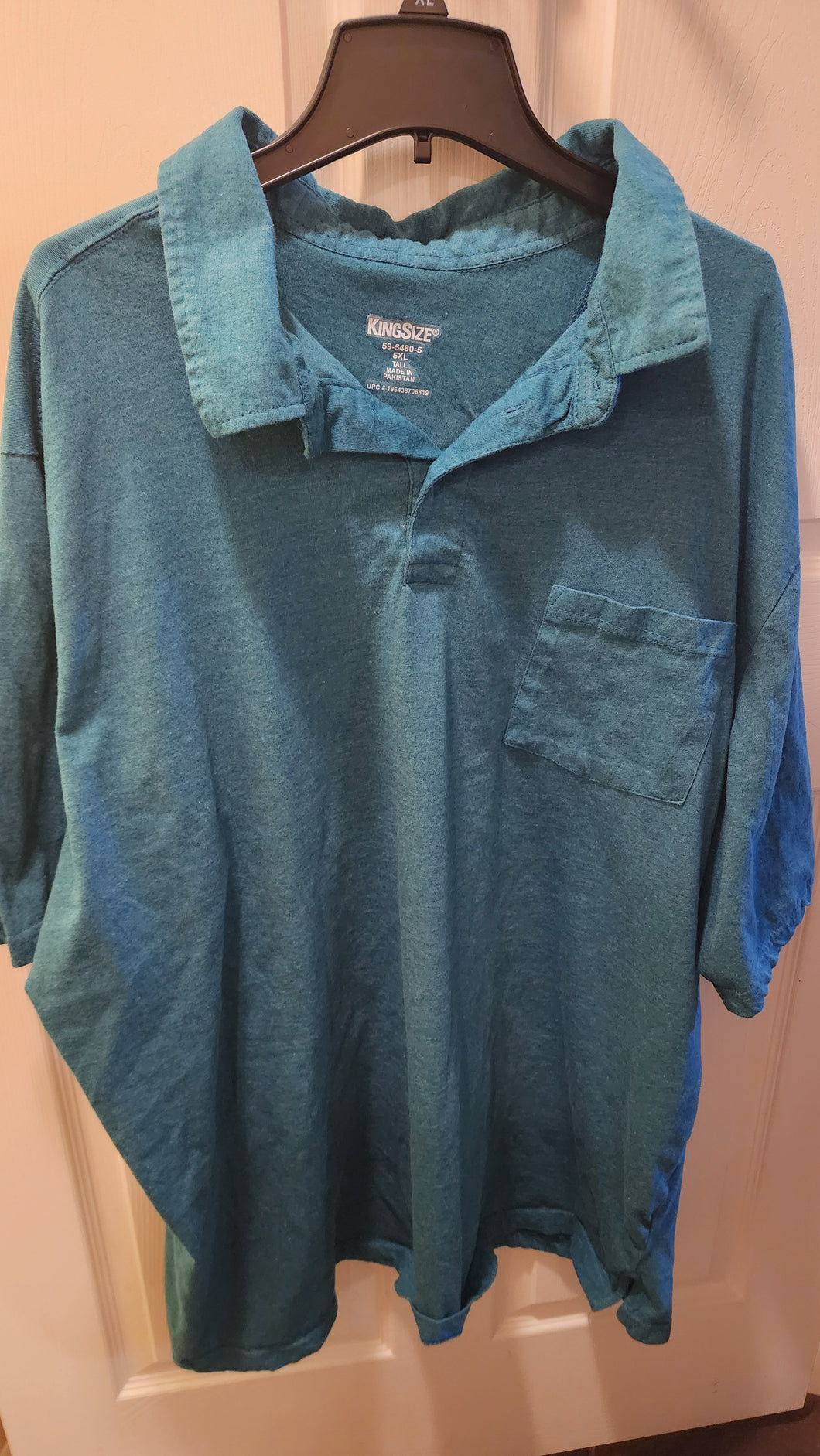 5XLT cotton polo Has pocket - size Mens XL