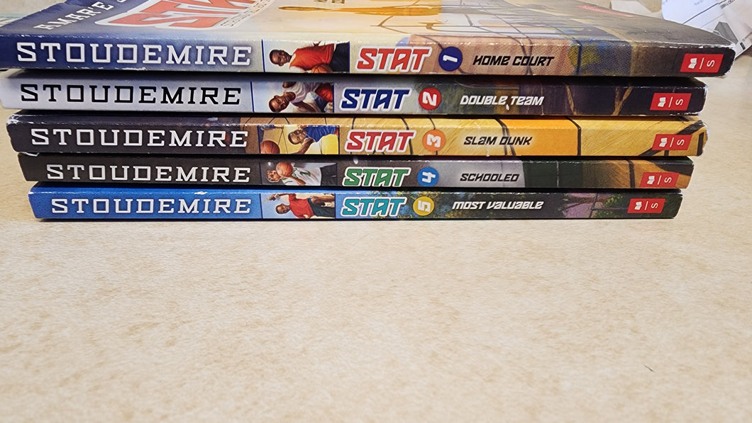 STAT set of 5 books Fiction basketball books
