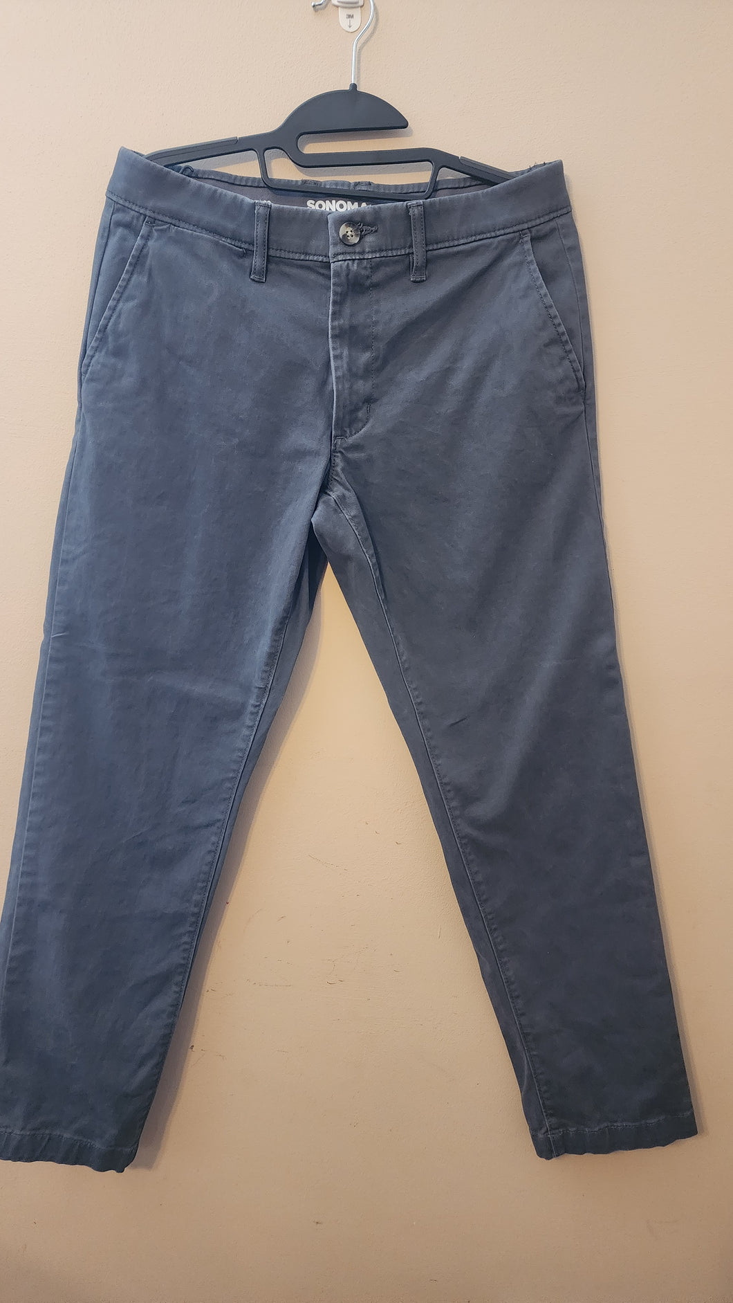30/30 straight flexwear Gray khakis, sonoma - size pants 28-30