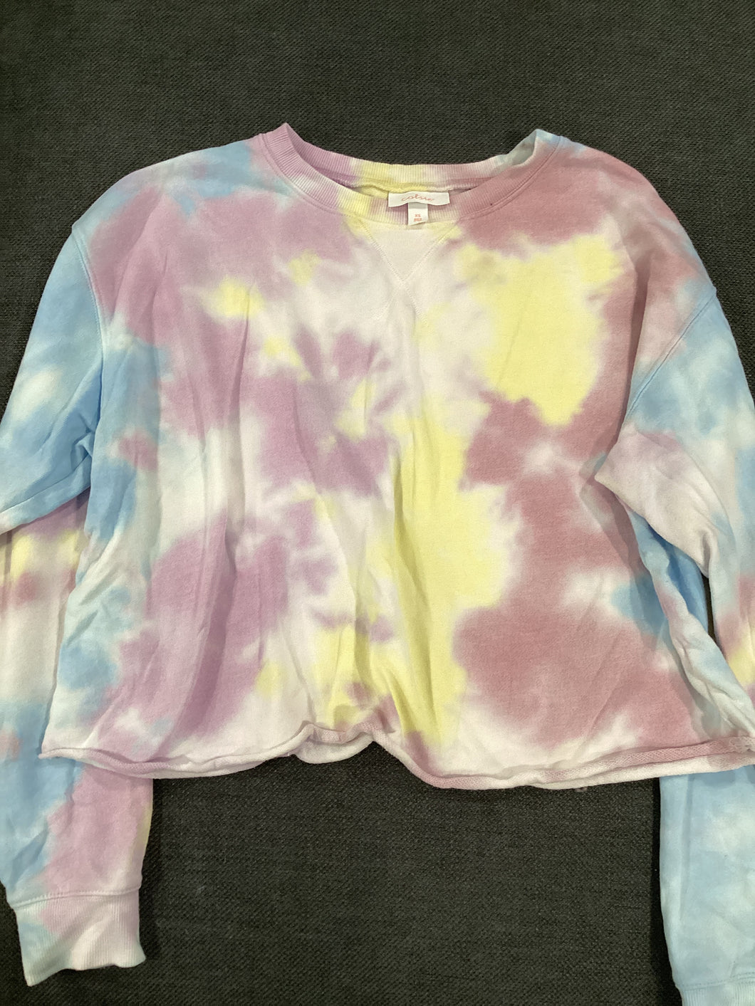 Tie-dye cropped Sweatshirt - size Junior Girls XS (0-1)